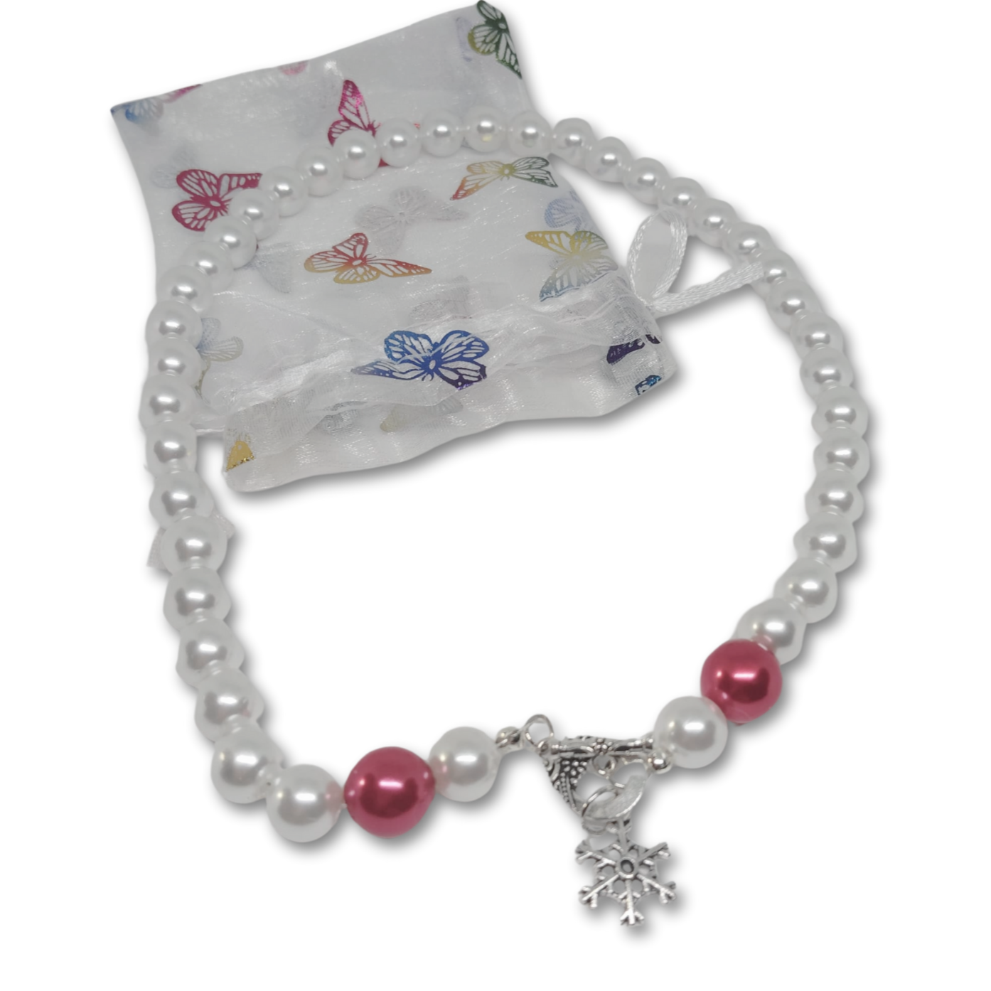 Christmas imitation pearls necklace