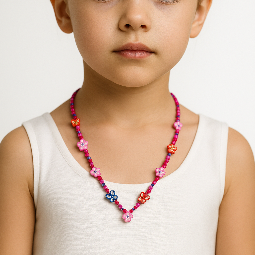 Colorful beaded necklace