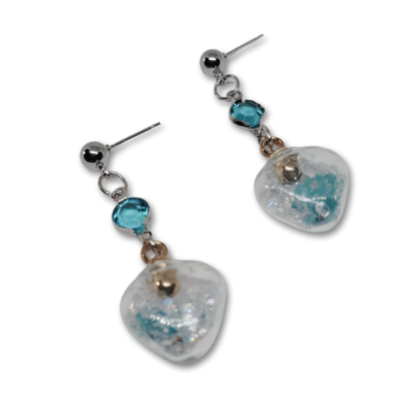 The Everyday Radiance blue ocean themed earrings