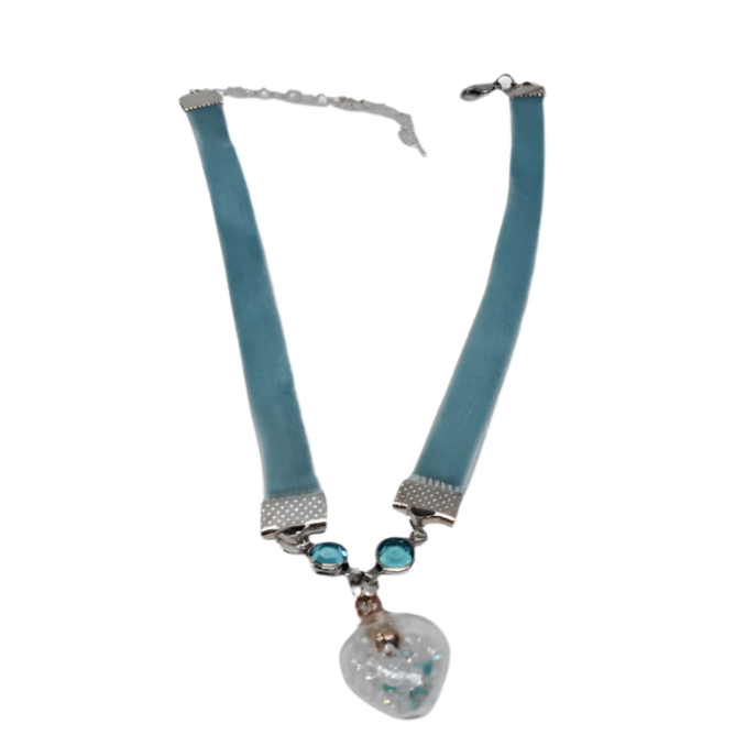 The Everyday Radiance blue ocean themed necklace