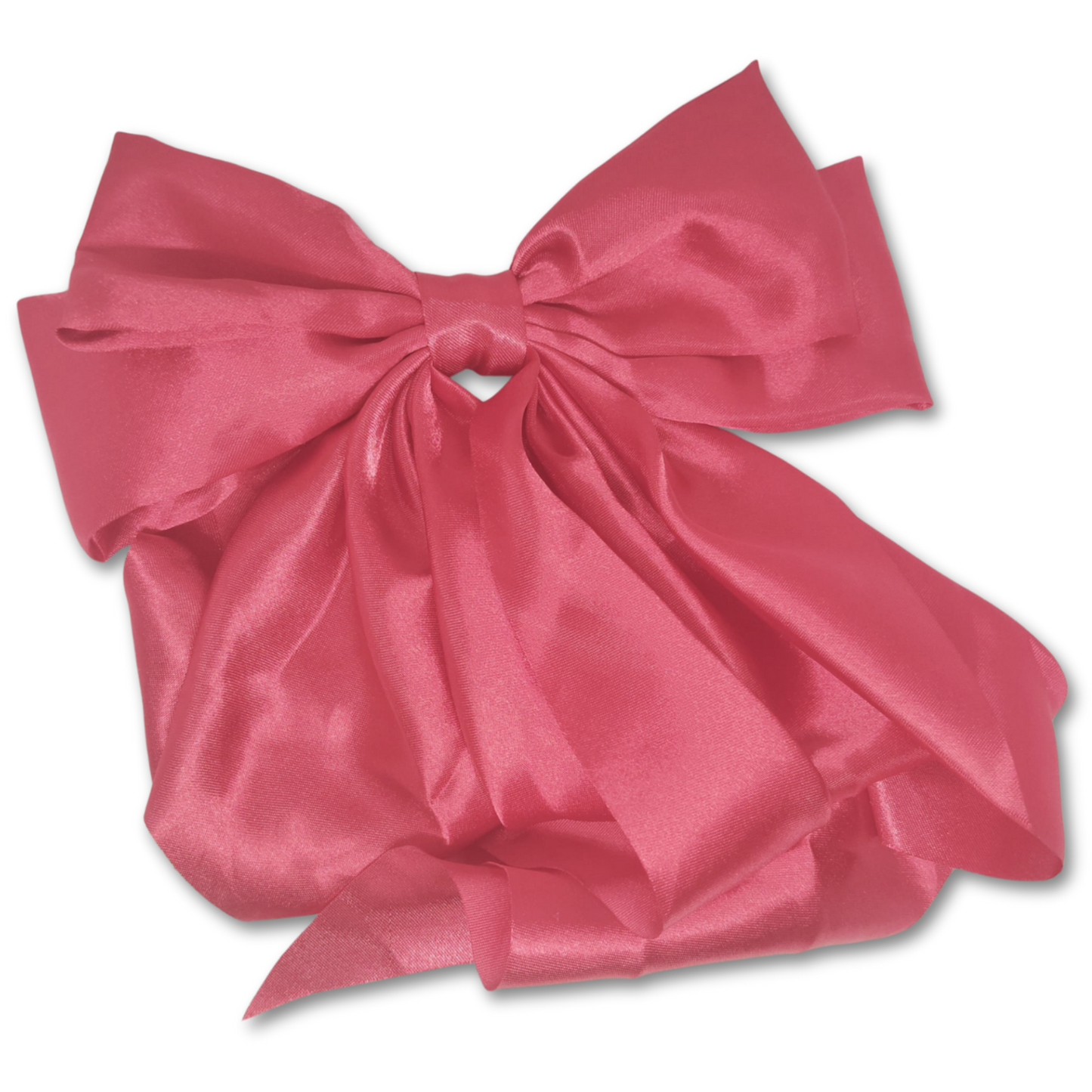 Red Satin hair bow