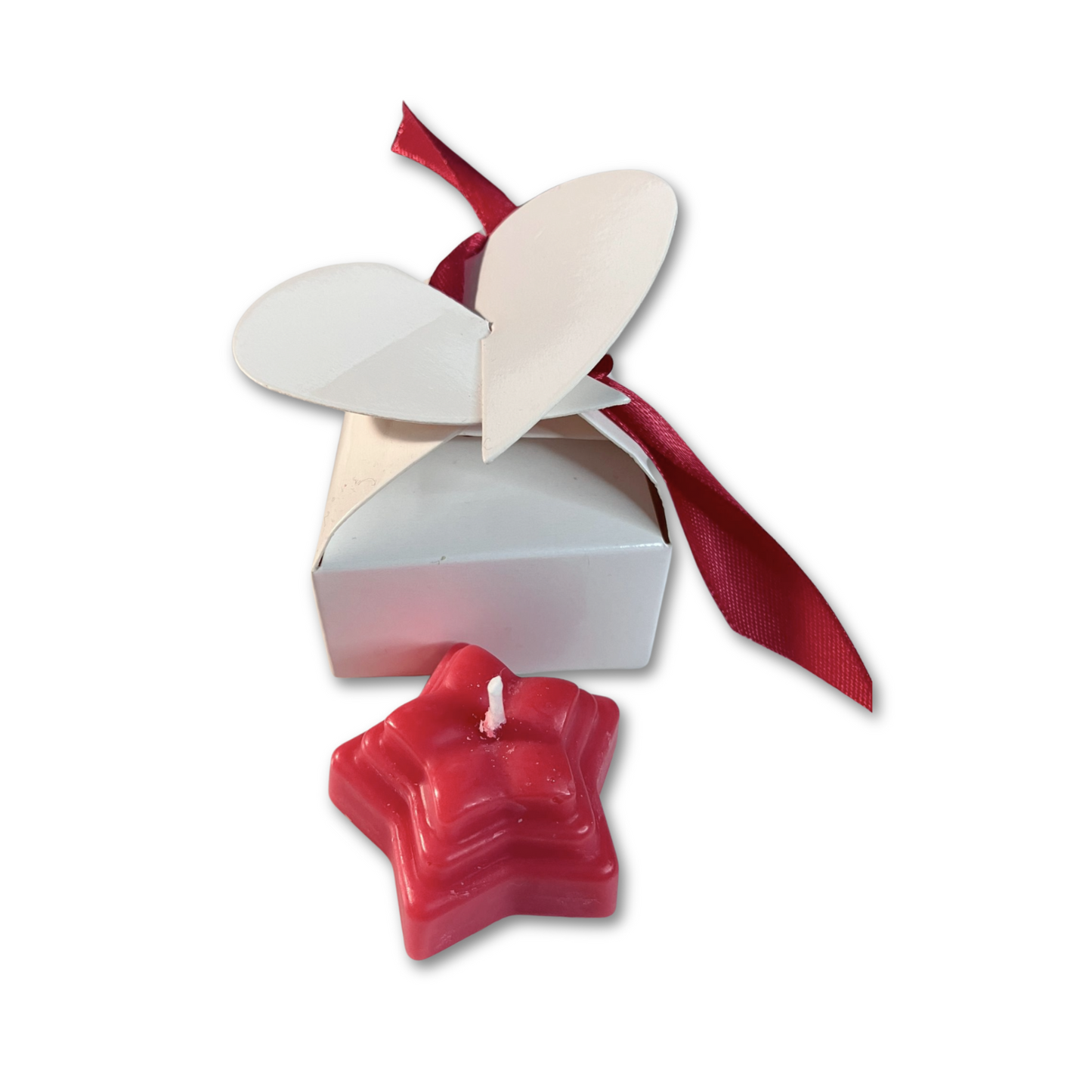 Scented red candle - Vela vermelha perfumada.