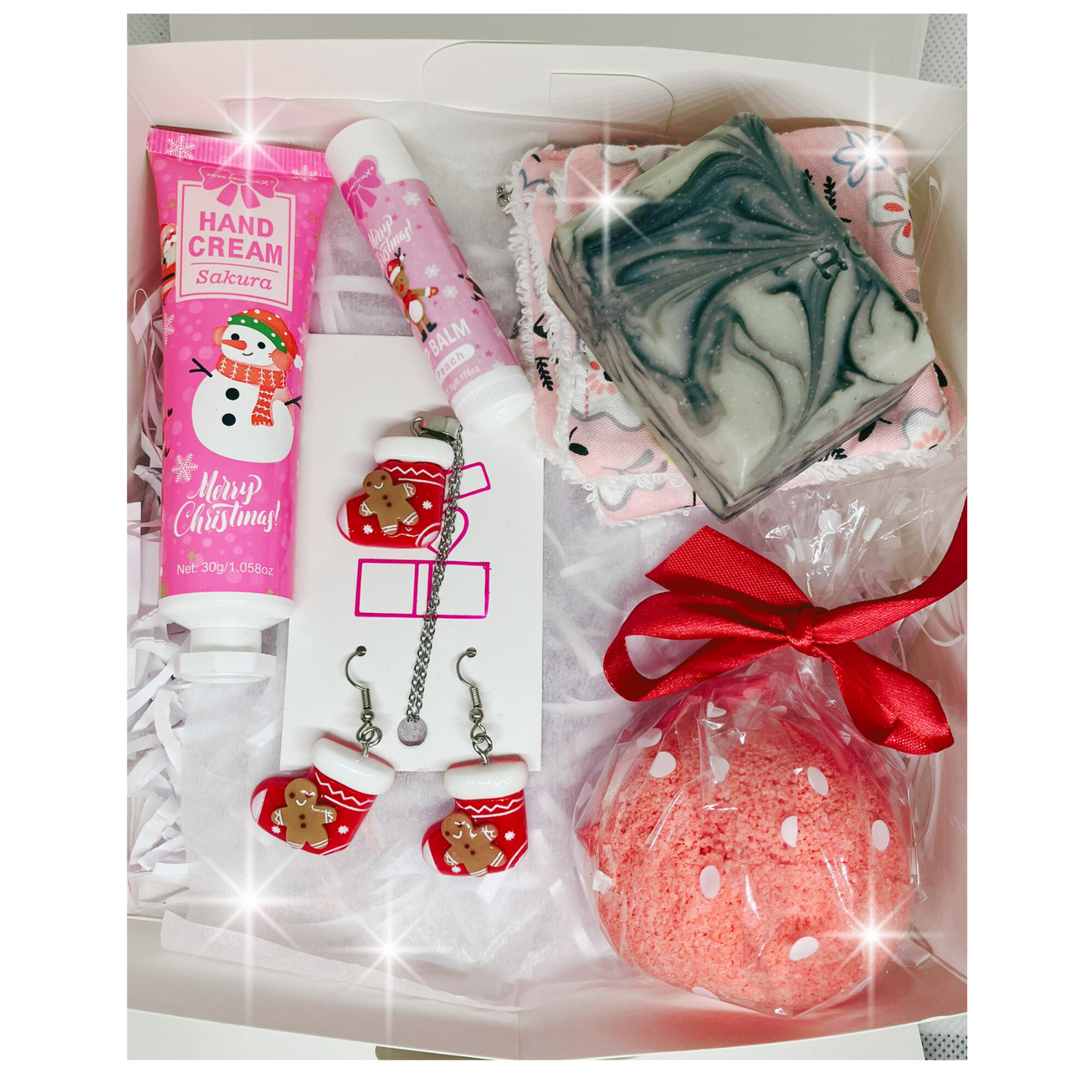 Products inside the gift box