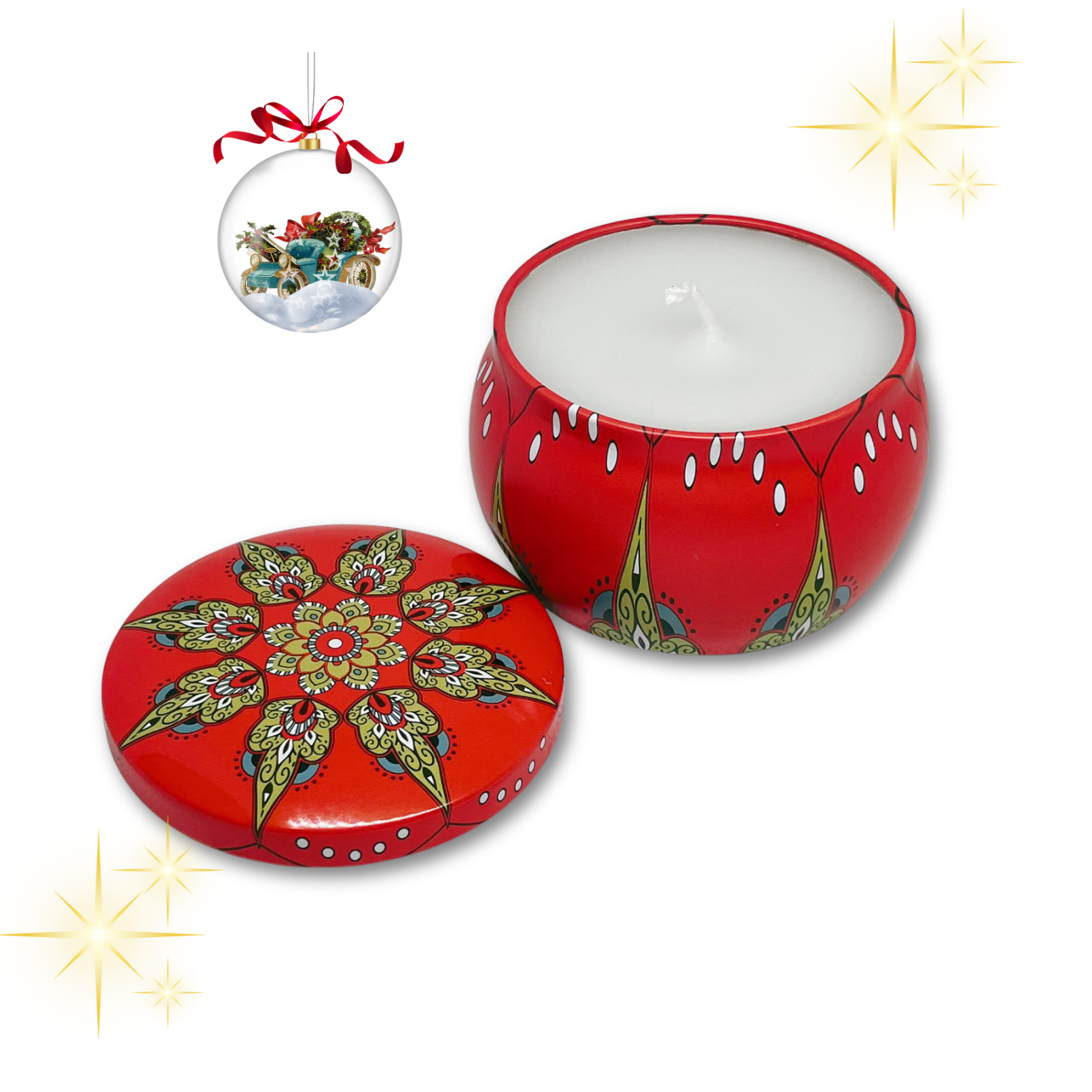 Candle Christmas Themed