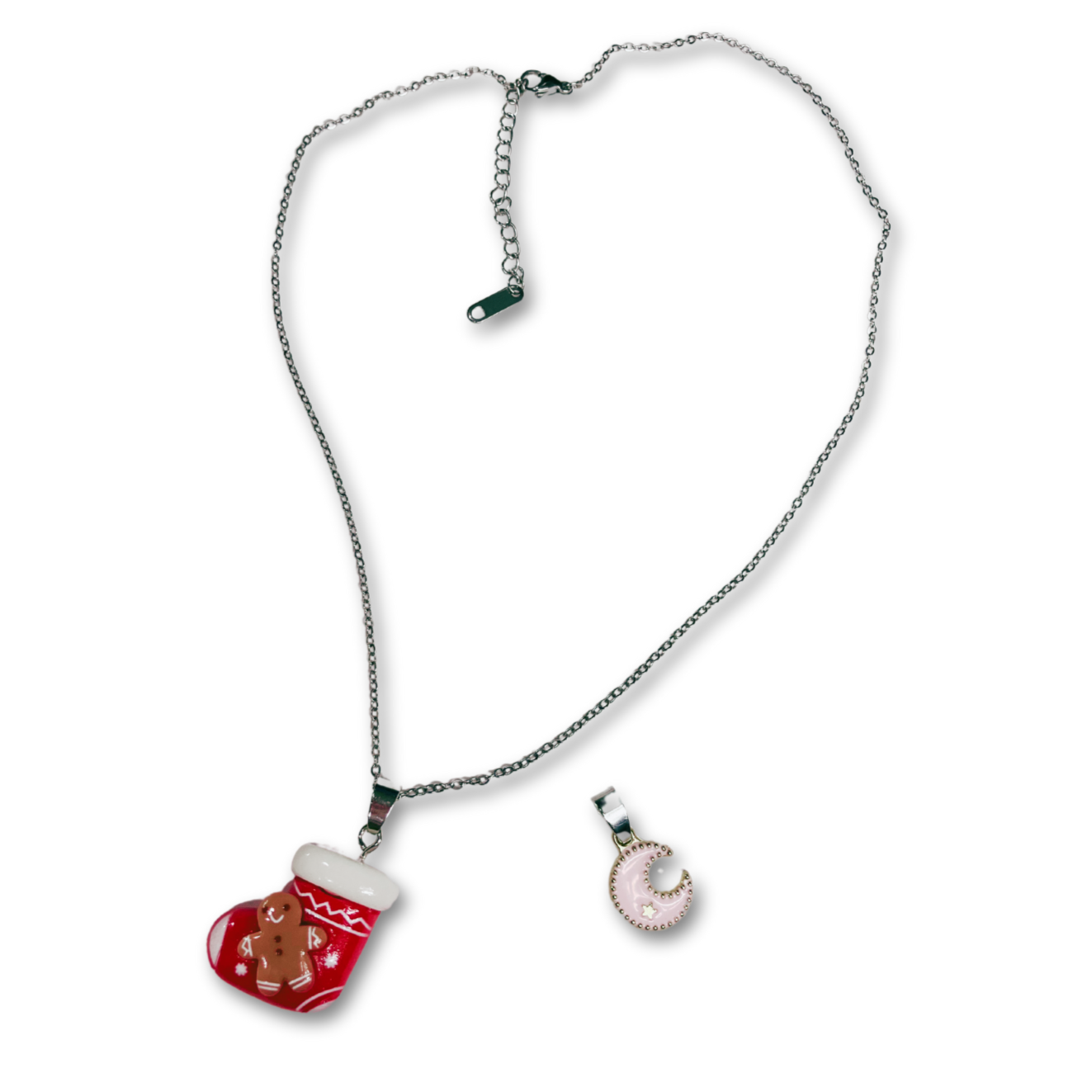 Christmas-Themed necklace with extra charm