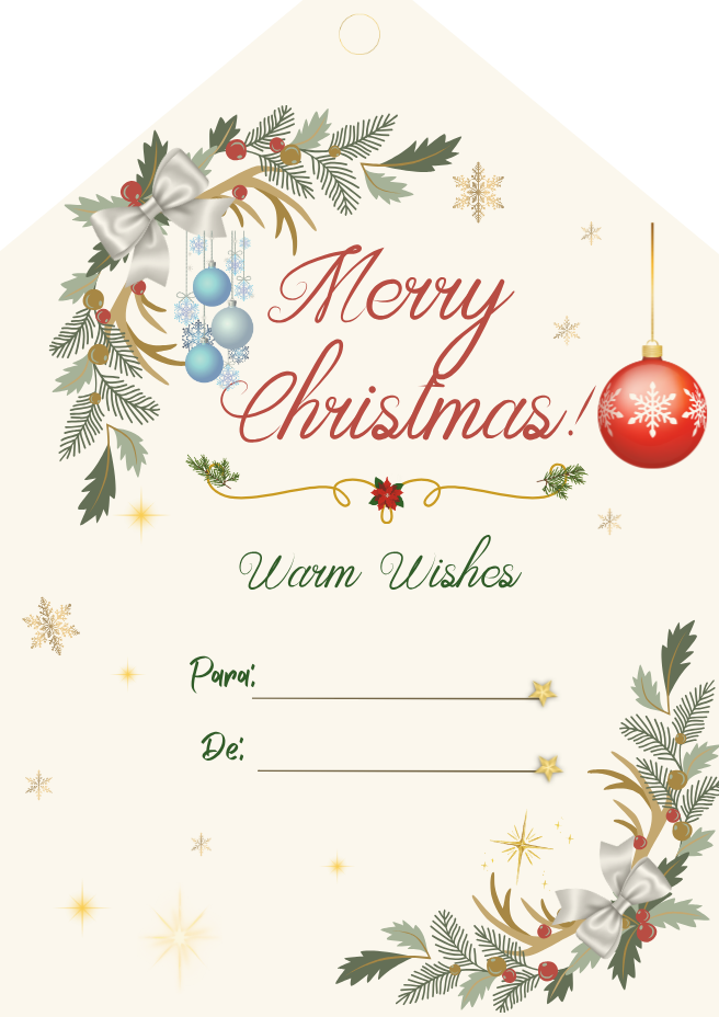 Christmas gift tag
