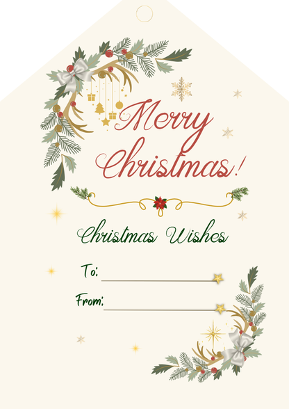 Christmas gift tag