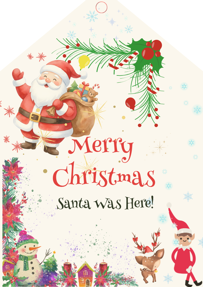 Christmas gift tags for kids