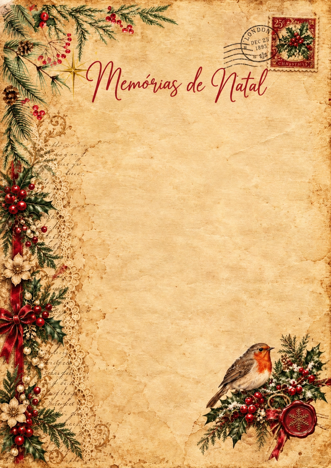 Christmas Junk Journal Victorian Style