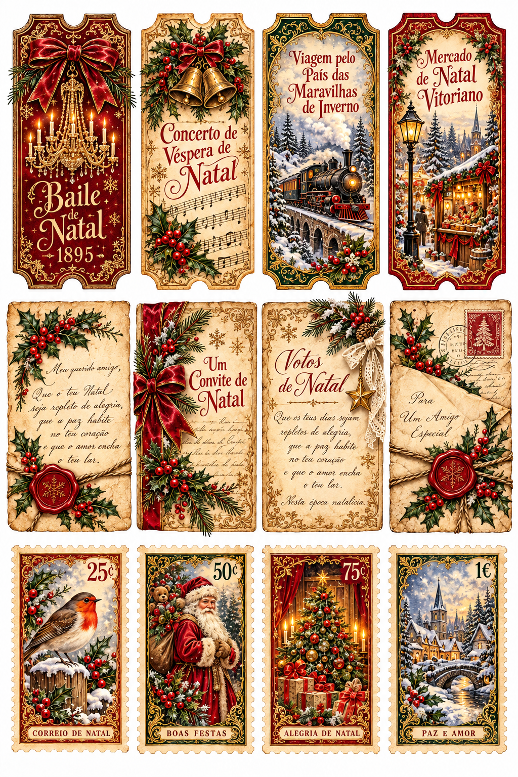 Christmas Junk Journal Victorian Style