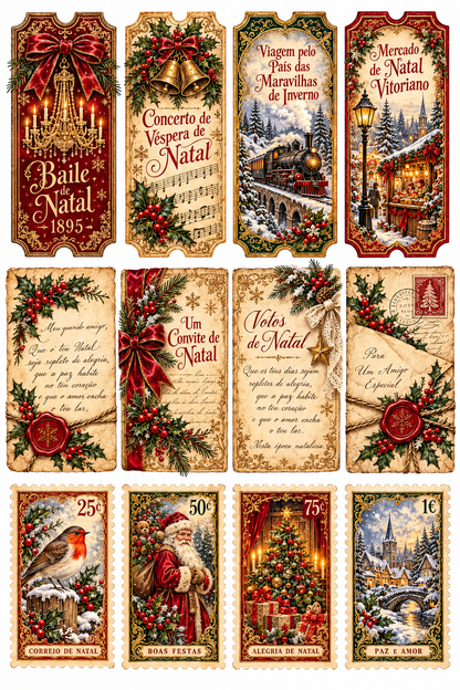 Christmas Junk Journal Victorian Style