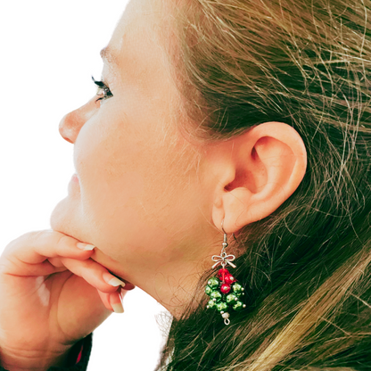 Christmas-themed earrings