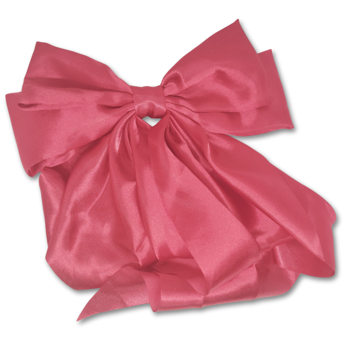 Christmas satin red hair bow