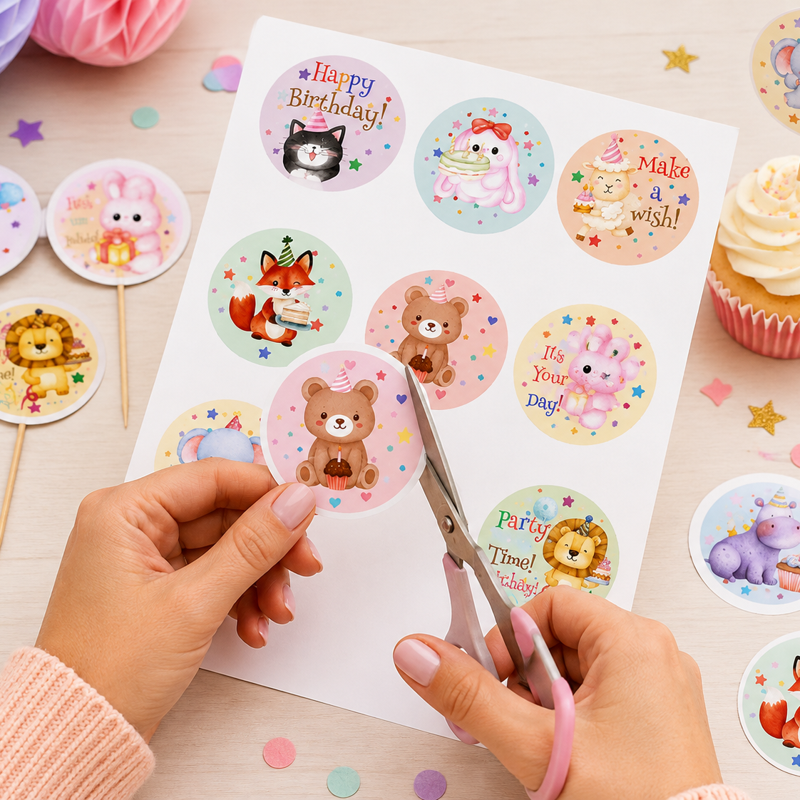 Cupcakes topos aniversario infantil