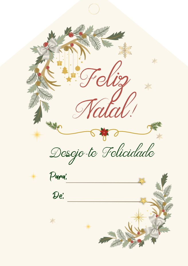 Etiqueta feliz natal