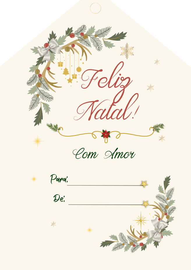 Etiqueta de Natal