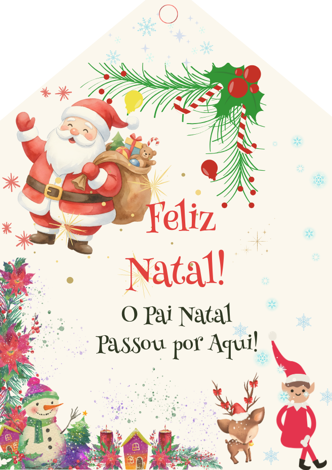 Etiquetas de Natal para Crianças
