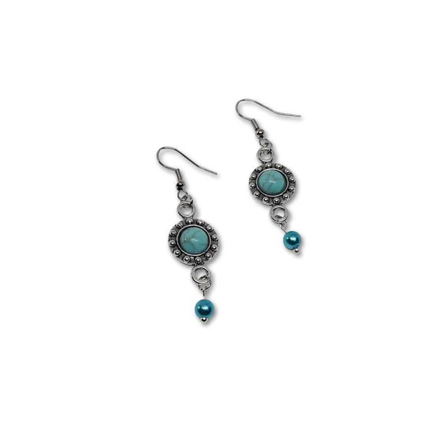 The Everyday Azure gift set for women  blue ocean themed earrings