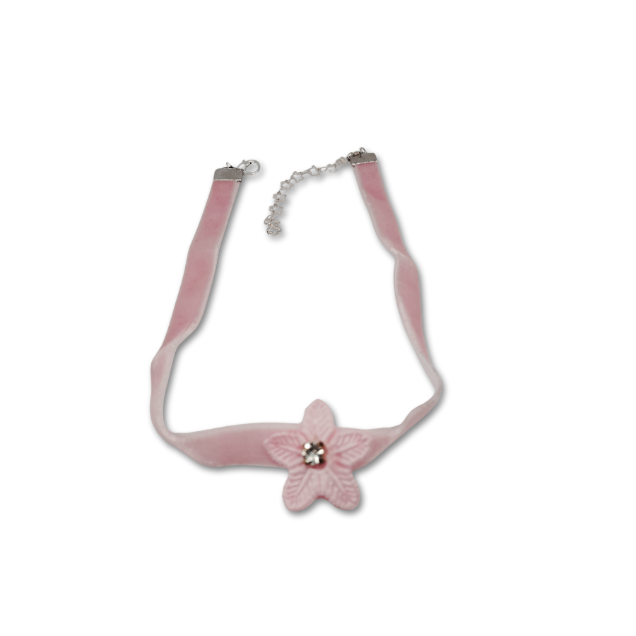 The Everyday Blossom gift set for women Pink Floral Choker