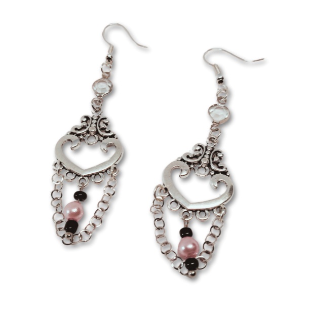 The Everyday Blossom gift set for women Heart Shaped Earrings