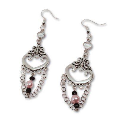 The Everyday Blossom gift set for women Heart Shaped Earrings