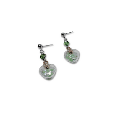 The Everyday Glow green forest themed earrings