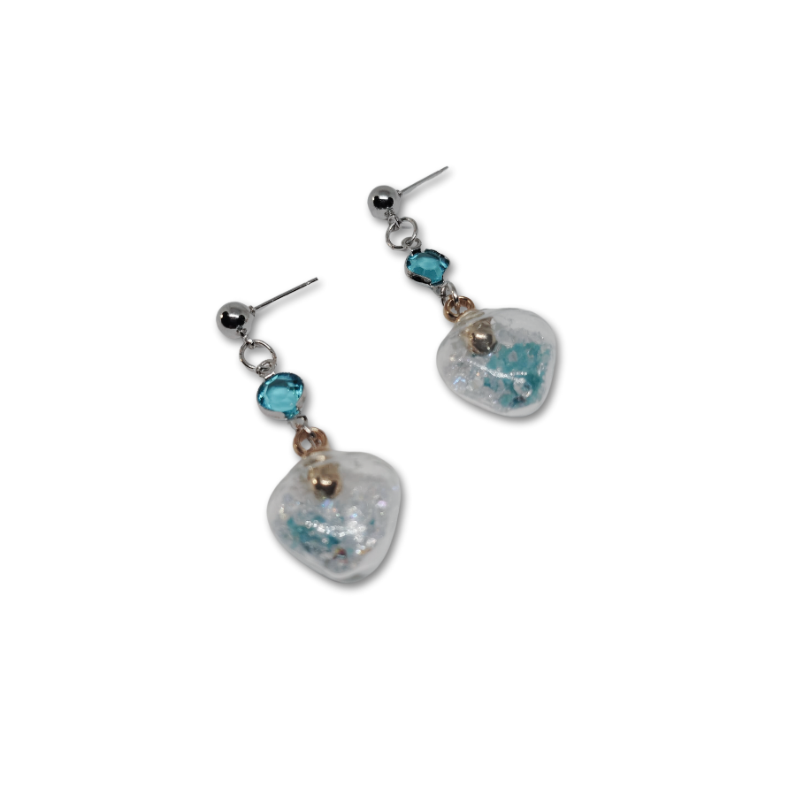 The Everyday Radiance  blue ocean themed earrings