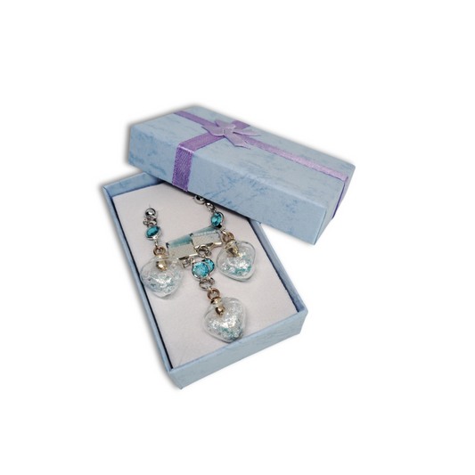 The Everyday Radiance gift set for women featuring blue ocean themed necklace and earrings