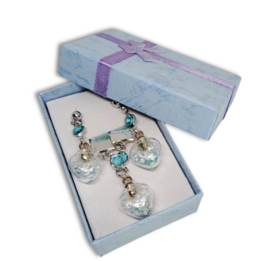 The Everyday Radiance gift set for women featuring blue ocean themed necklace and earrings