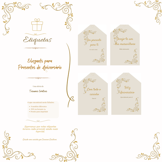 Free birthday tags - Etiquetas de aniversario -gratis - free 