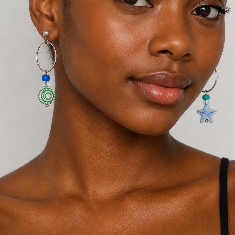 beach themed earrings