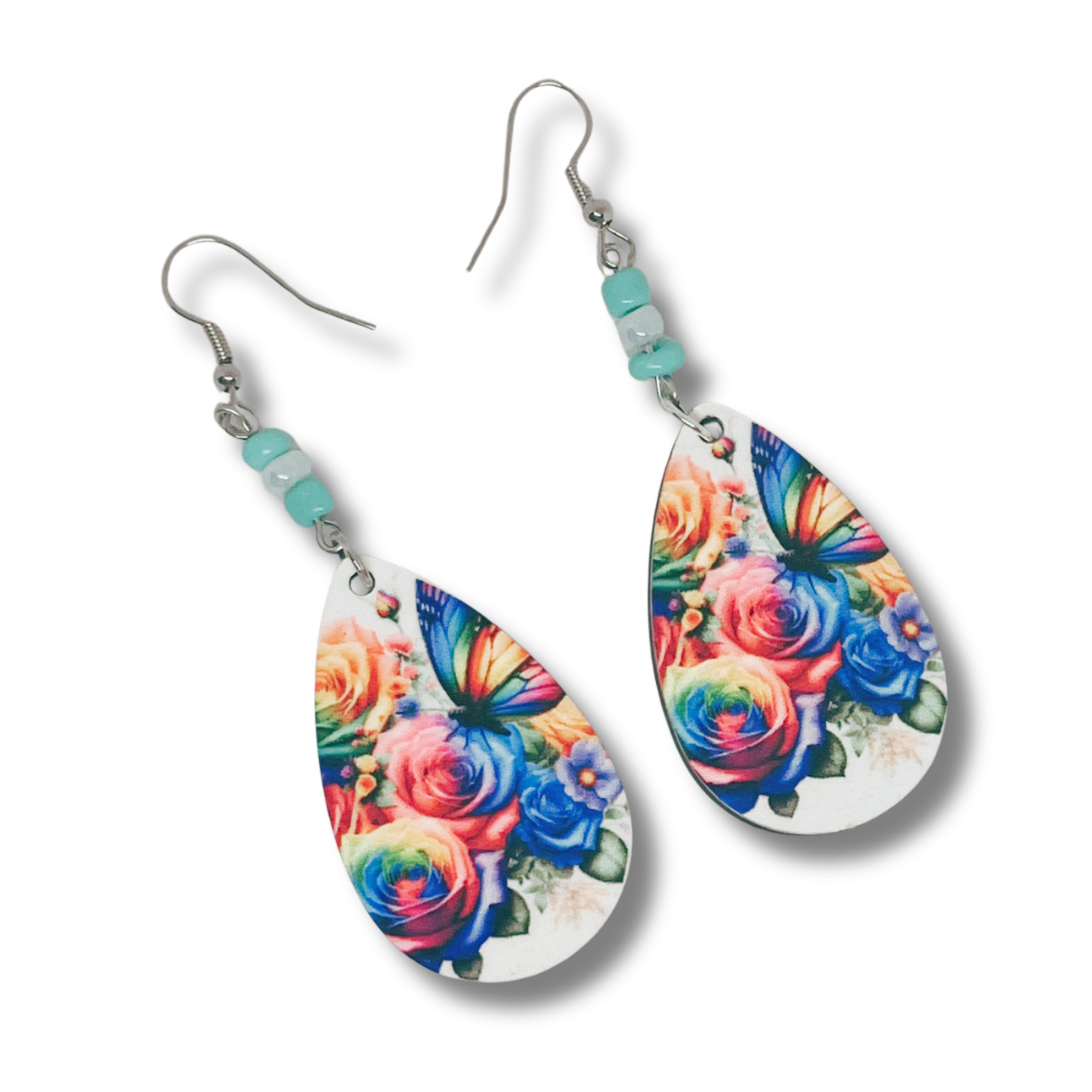 Dangling flower earrings