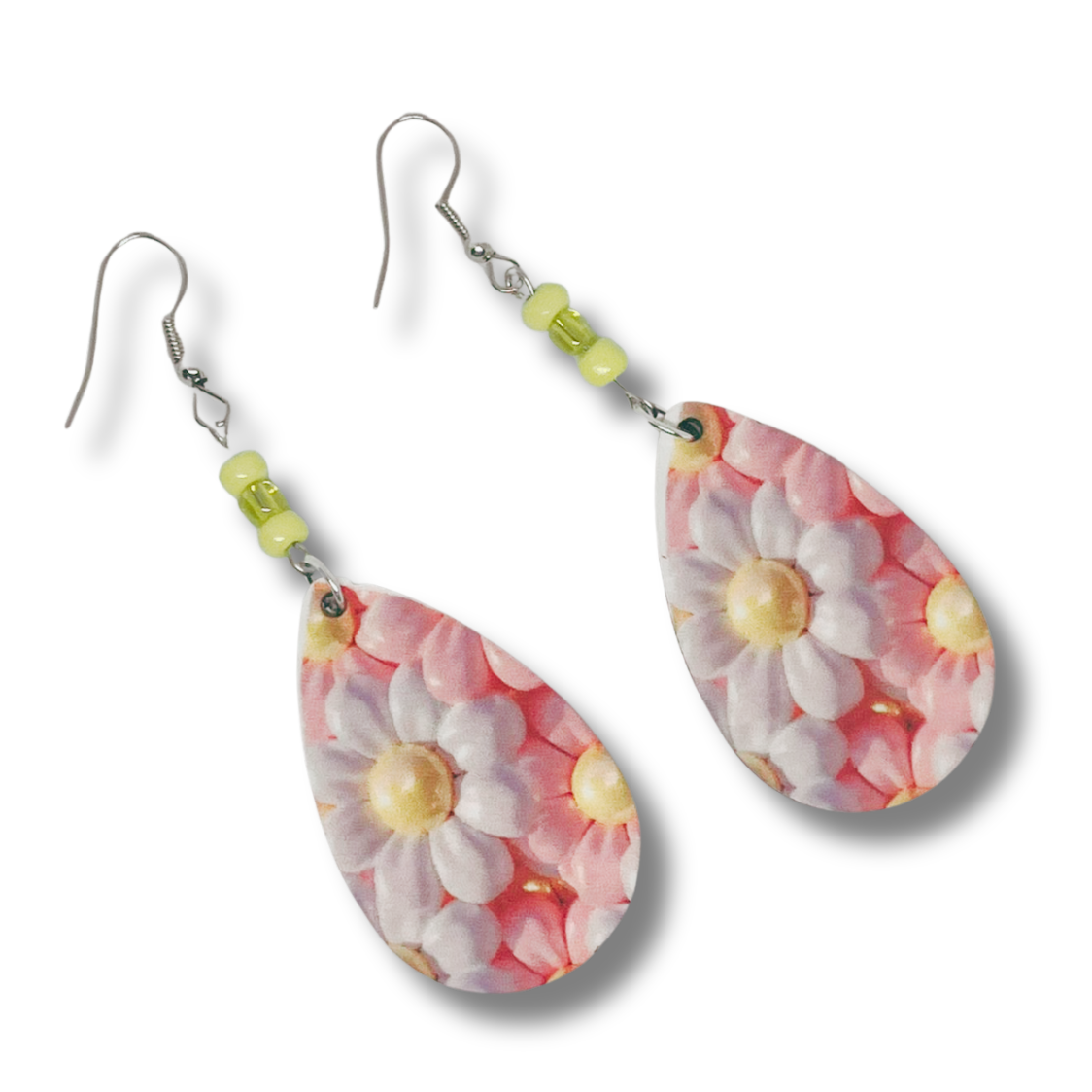 Spring dangling flower earrings