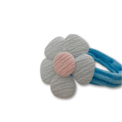 Flower elastic for hair.