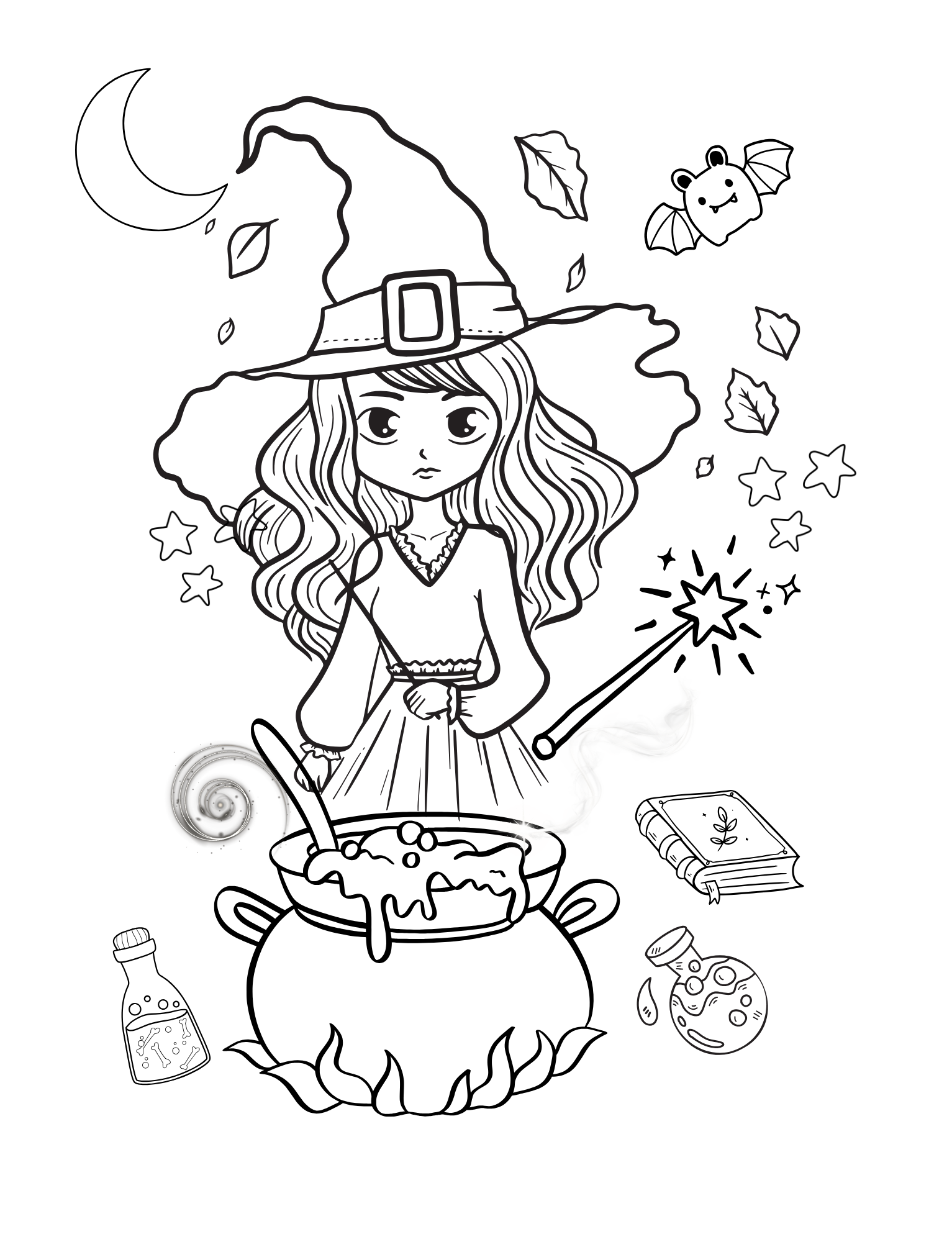 Halloween Colouring Page