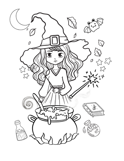Halloween Colouring Page