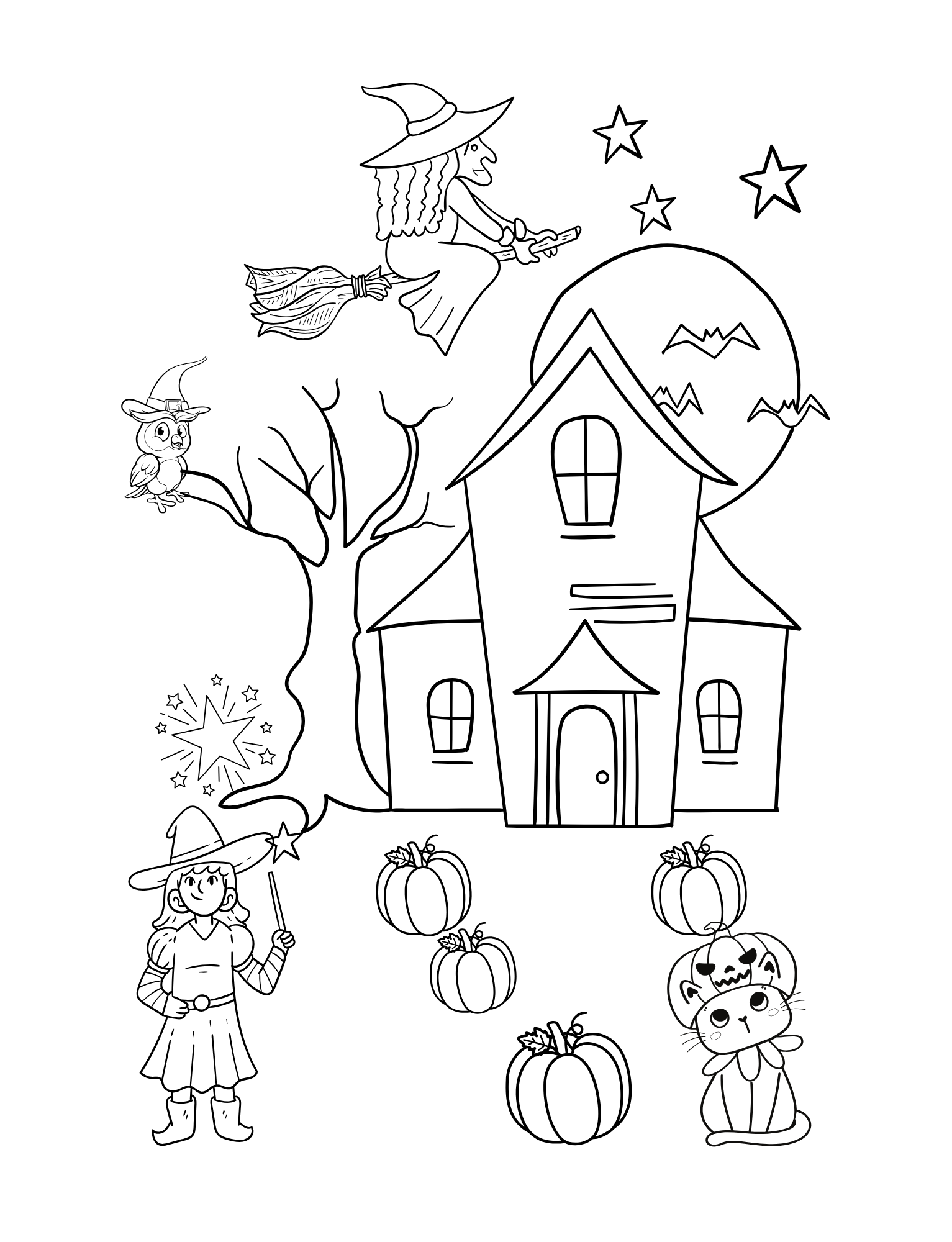 Halloween Colouring Page