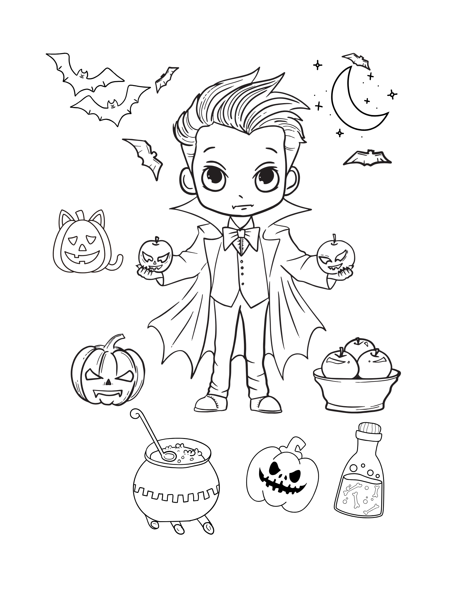 Halloween Colouring Page