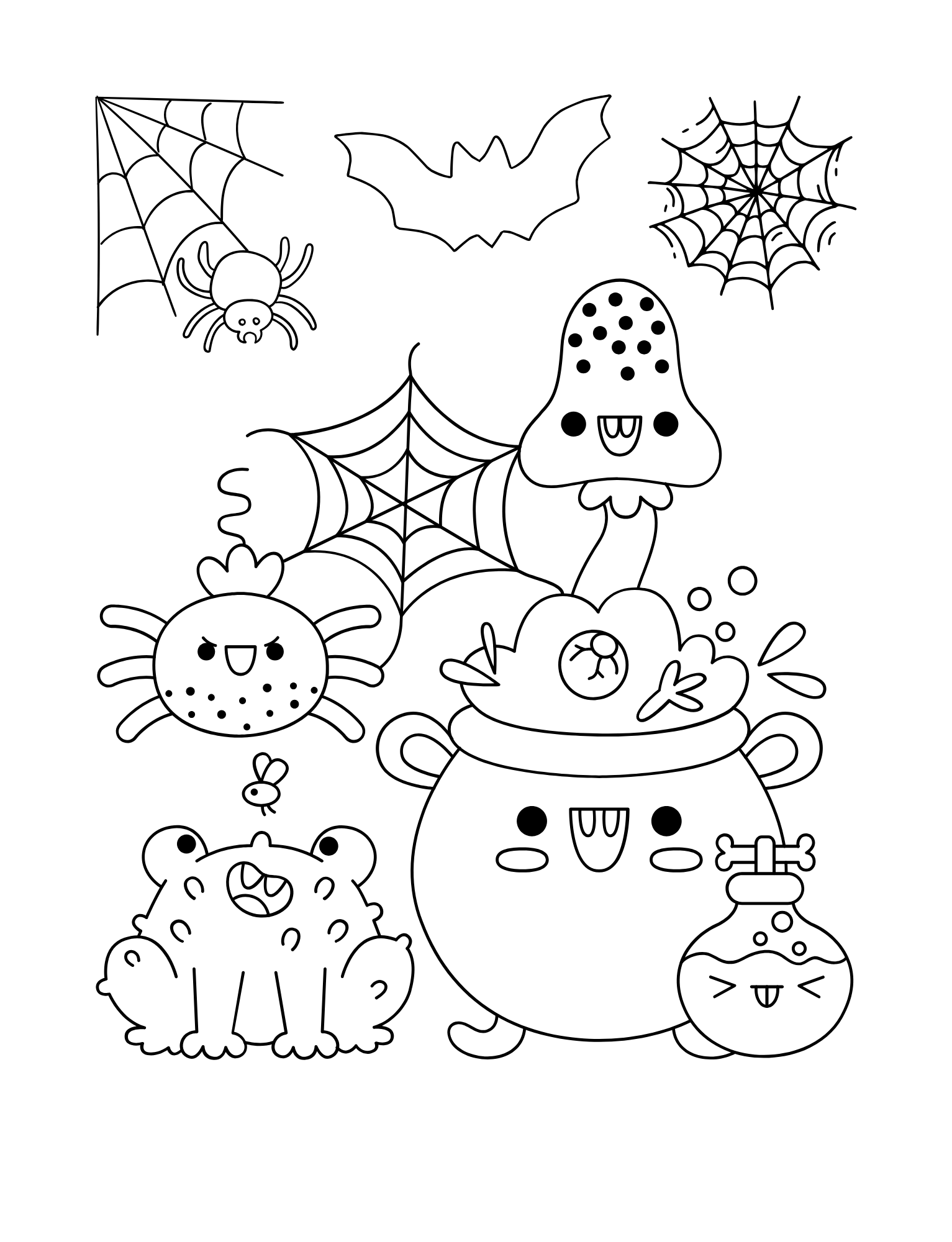 Halloween Colouring Page