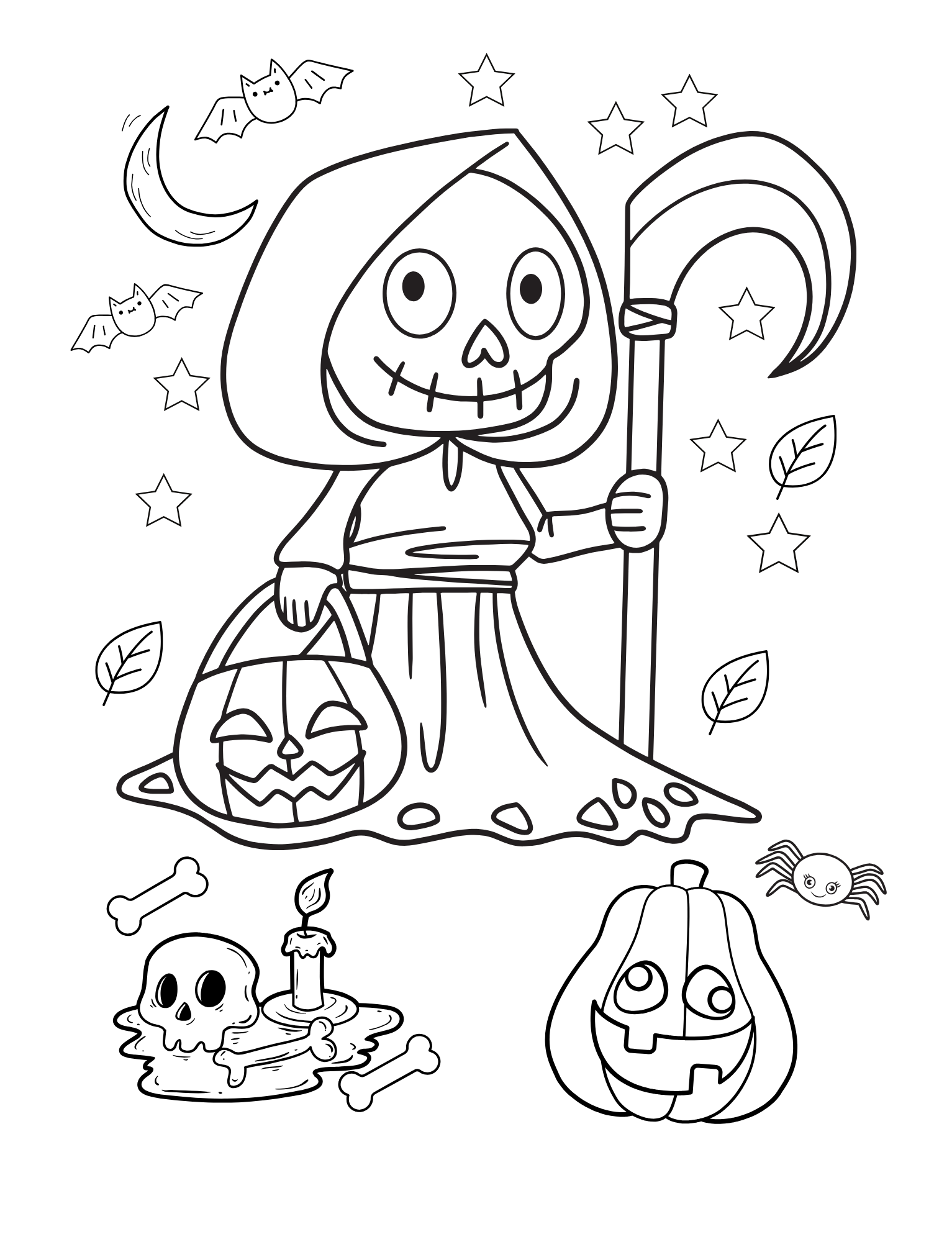Halloween Colouring Page