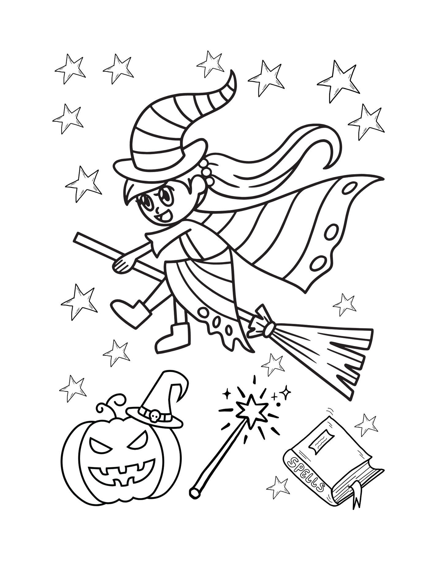 Halloween Colouring Page