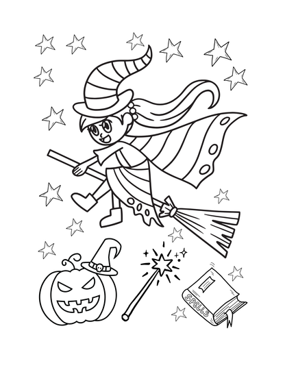 Halloween Colouring Page