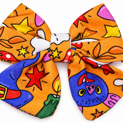 Halloween themed hair clip bow