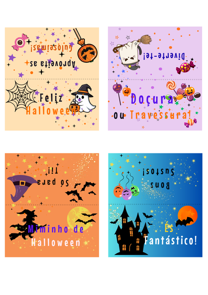 Halloween toppers para sacos de guloseimas