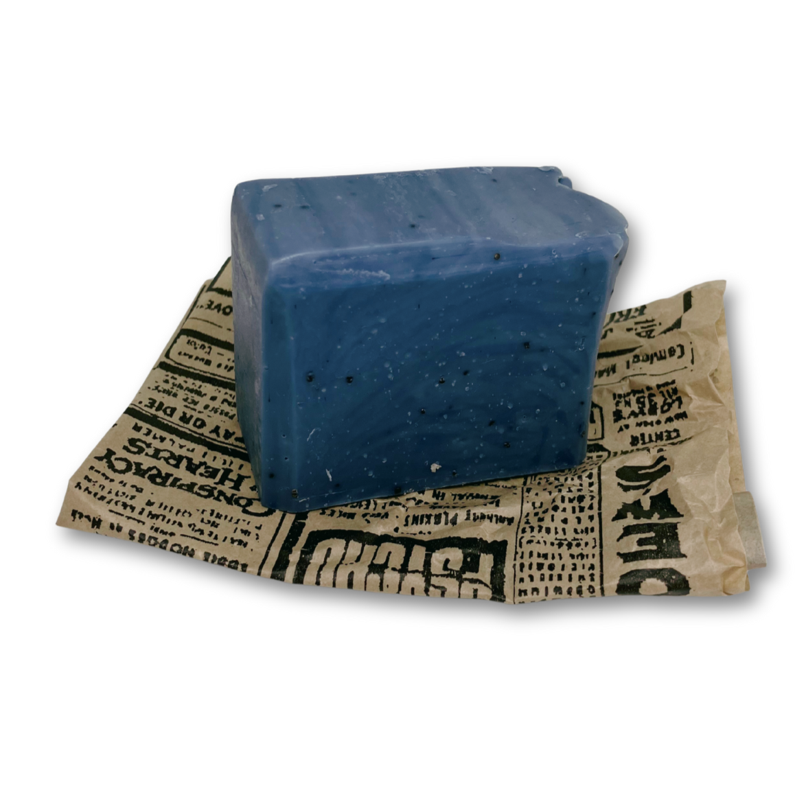 Blue mint exfoliant bar of soap.