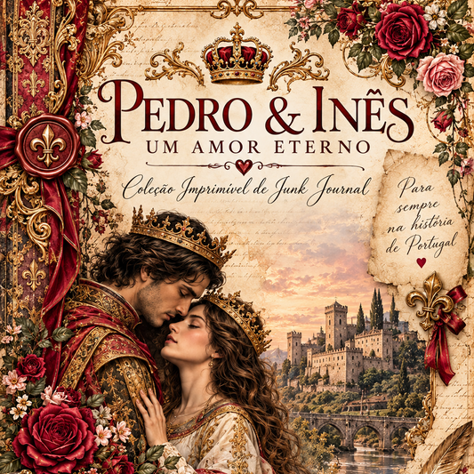 Junk Journal inspired by the love story of Pedro and Ines.