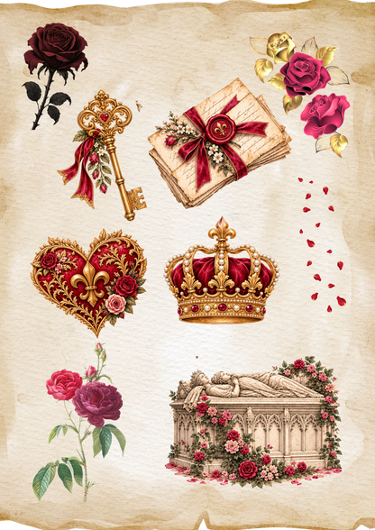 Junk Journal Themed Pedro Ines  Love Story