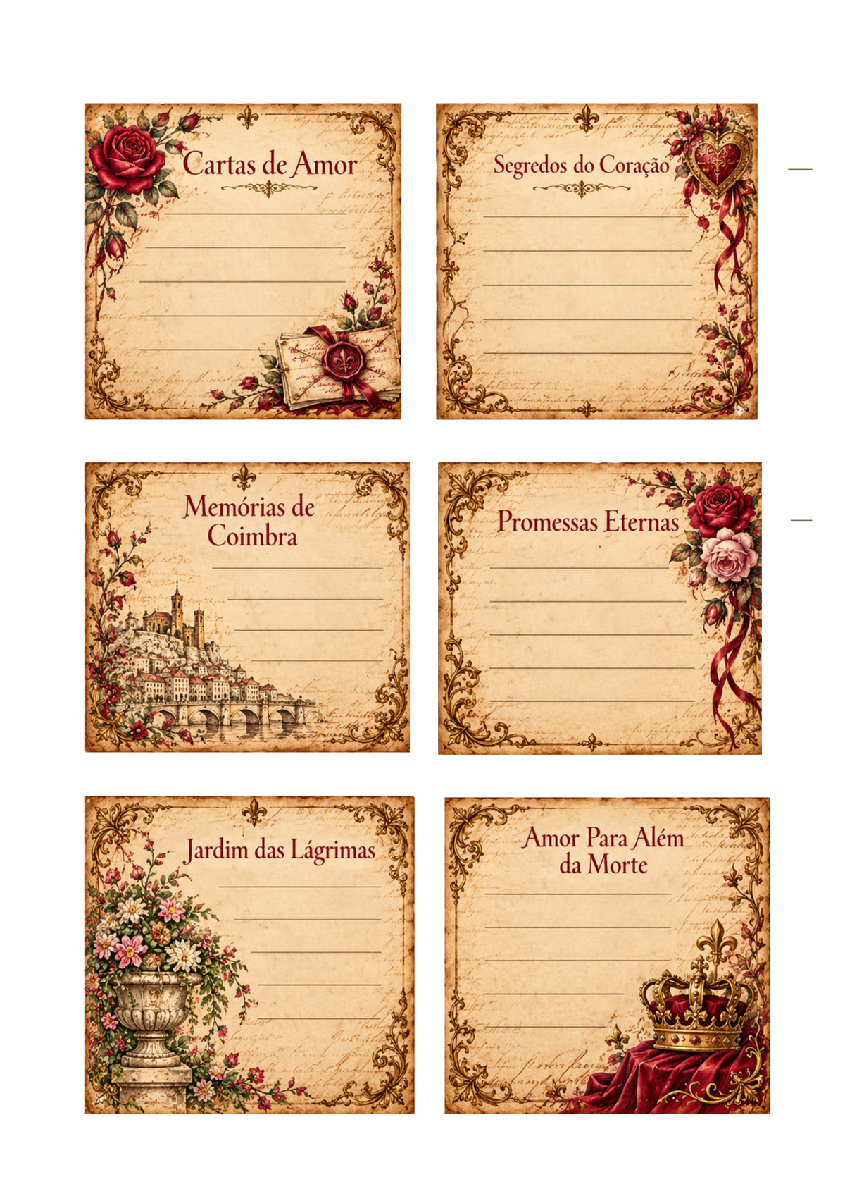 Junk Journal Themed Pedro Ines  Love Story