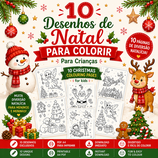 Desenhos de Natal para colorir 