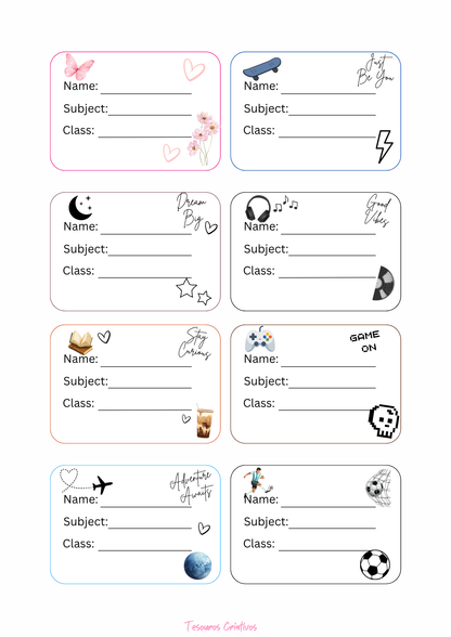 School Labels Teen